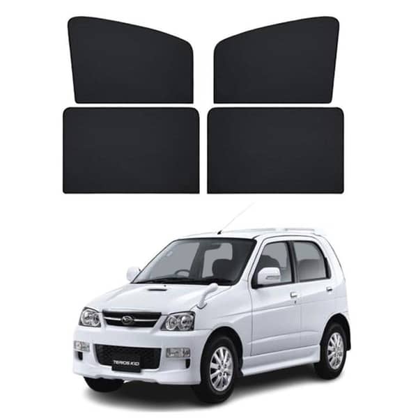 2008 Daihatsu Terios Kid Black Window Shades - 4 Piece Set