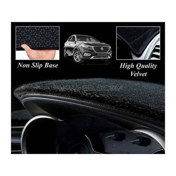MG HS Car Dashboard Cover Mat in Black Velvet