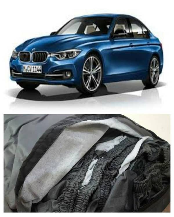 BMW 3 Series Waterproof Top Cover Made of Imported Tafeeta in White