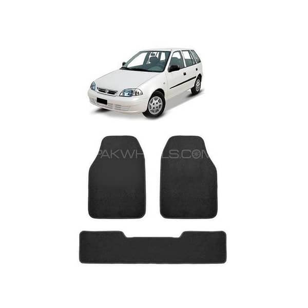 Black Carpet Floor Mats for Suzuki Cultus - Set of 5