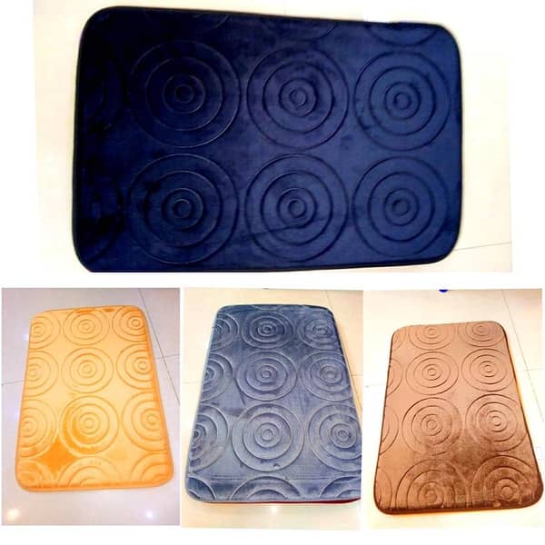 40*60cm Memory Foam Floor Rug Door Bath Room Non Slip Mat Entrance Soft Carpet ( set of 4 mats )
