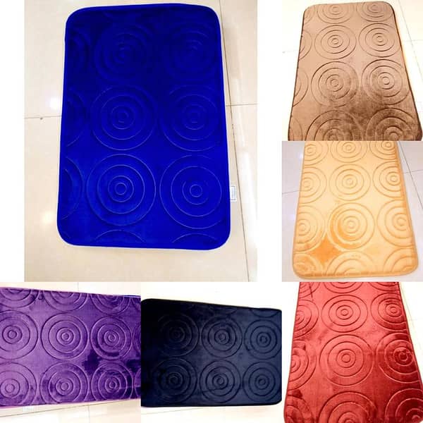 40*60cm Memory Foam Floor Rug Door Bath Room Non Slip Mat Entrance Soft Carpet ( set of 6 mats )