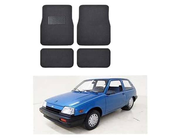 Black and Grey Carpet Floor Mat for SUZUKI KHYBER