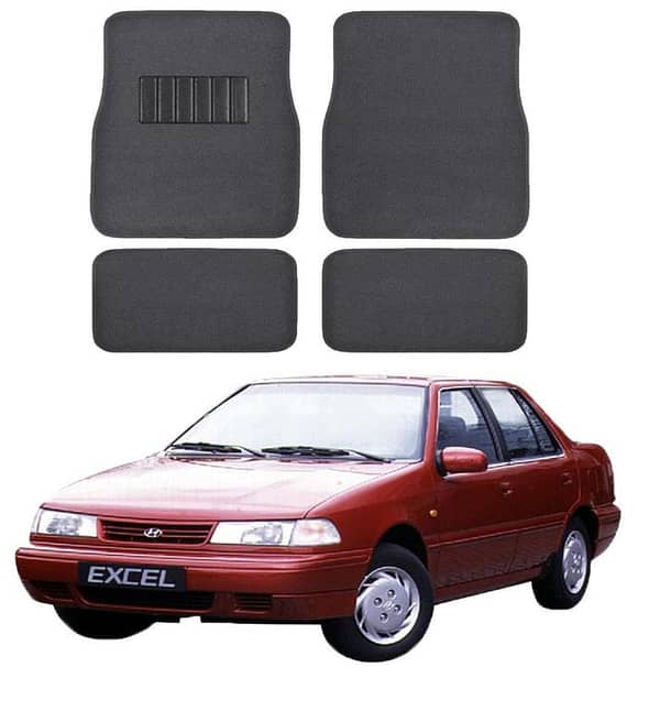 HYUNDAI EXCEL CARPET FLOOR MATS-GREY