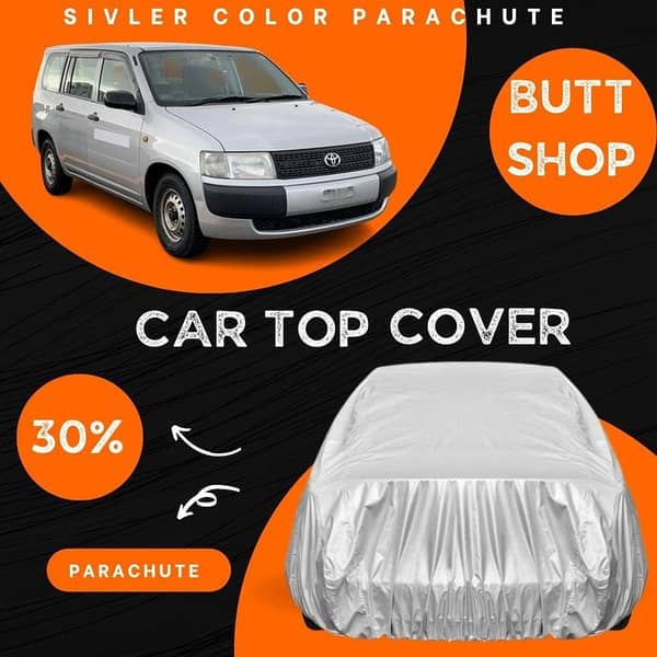 TOYOTA PROBOX Full Body All-Weather Top Cover - Silver Parachute Fabric
