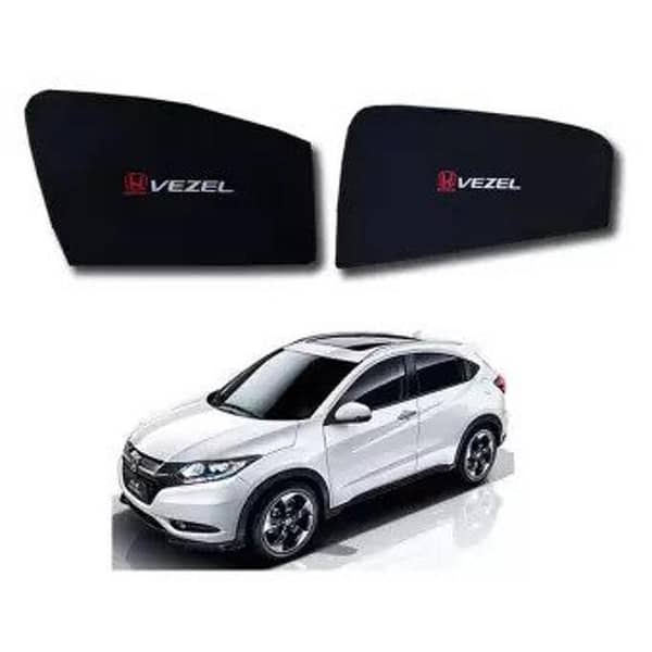HONDA VEZEL BLACK SUN SHADES / WINDOW CURTAINS / BLINDS SET OF 4