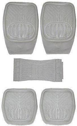Universal car floor rubber matt for all cars grey