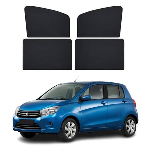 4-Piece Black Window Shades for Suzuki Cultus