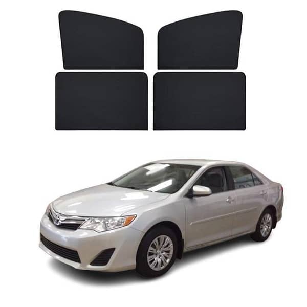 2012 Toyota Camry Black Window Shades - Set of 4