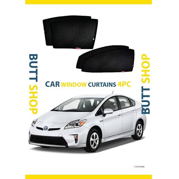 TOYOTA PRIUS 1.8 Black Sun Shade and Window Curtains Set (4 Pieces)