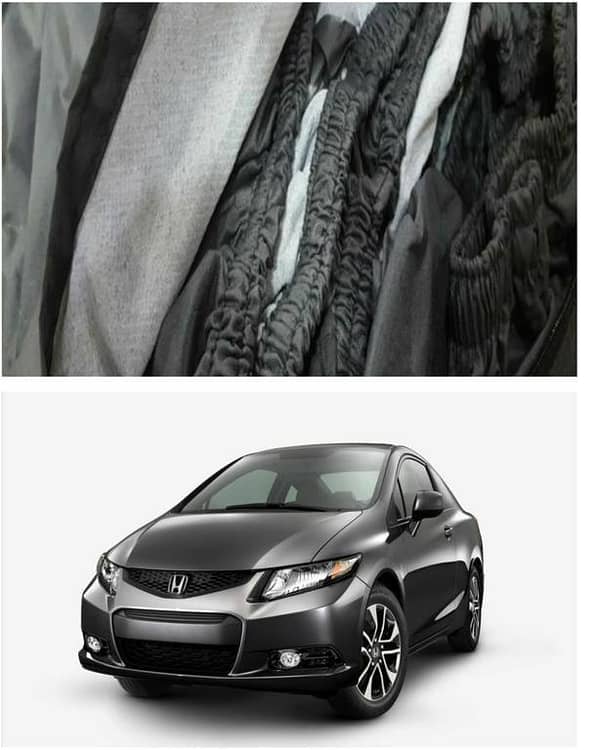 Imported Tafta White Fuzzing Top Cover for Honda Civic (2000-2014) - 100% Water and Dew Resistant