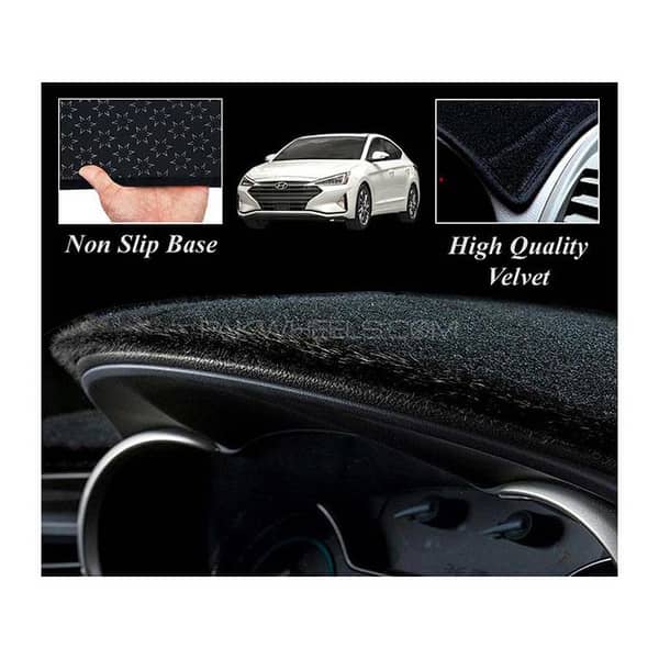 BLACK Velvet Dashboard Cover for HYUNDAI ELANTRA