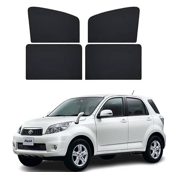Toyota Rush 2012 Black Window Shades Set of 4
