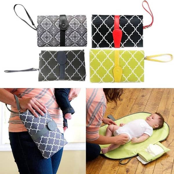 Travel Baby Nappy Changing Pad Portable Station Waterproof Foldable Infant Diaper Changing Mat