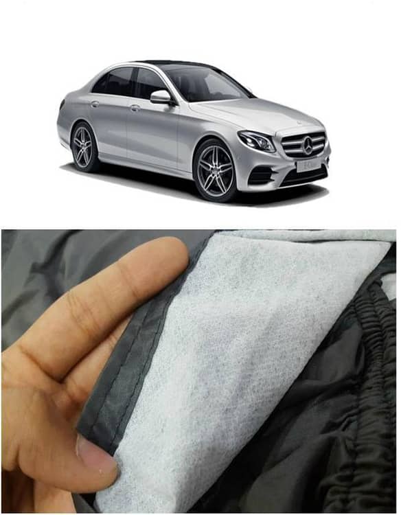 MERCEDES BENZ S500L TOP COVER IMPORTED TAFEETA WHITE FUZZING 100% WATER AND DEW PROOF