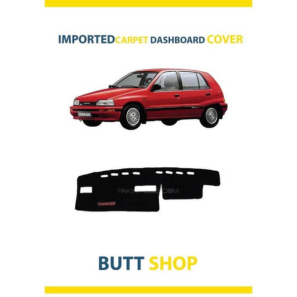 DAIHATSU CHARADE 86 Dashboard Cover/Carpet, Imported Black Material, 1 Piece