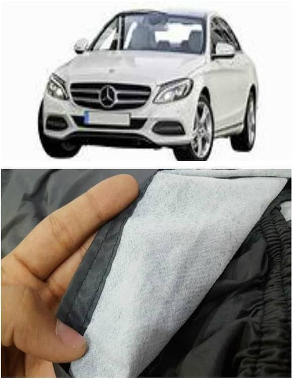 Imported Tafeeta White Fuzzing Top Cover for Mercedes Benz S320 - 100% Water and Dew Proof