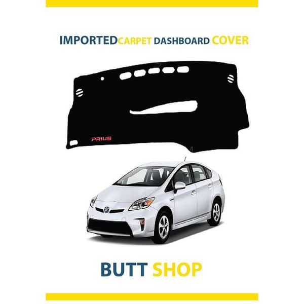 Black Dashboard Cover/Carpet for TOYOTA PRIUS 1.8 - Imported, 1 Piece