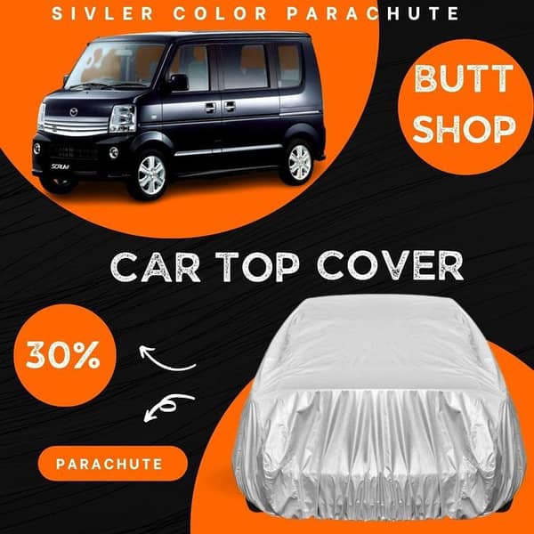 MAZDA SCRUM TOP COVER , FULL BODY COVER , ALL WEAHTER RESISTANT (PARACHUTE)
