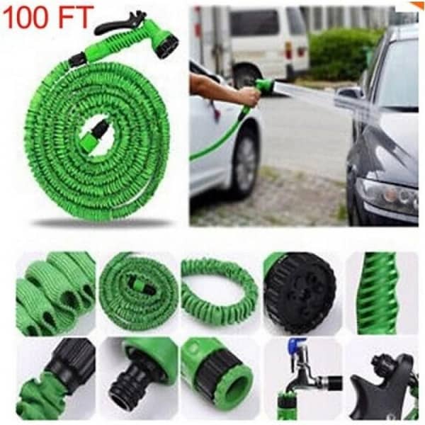Magic Garden Hoses Pipe Super Light Weight Expandable Hose Pipe Natural Latex Triple Layer Magic Hose Can Extend The Length of 3 Times Size 100FT