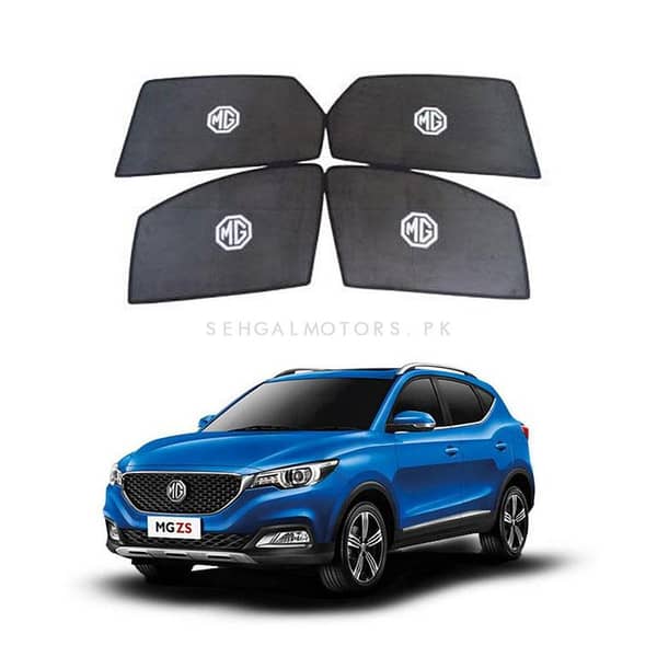 MG ZS Black Sun Shades - Window Curtains and Blinds Set (4 Pieces)