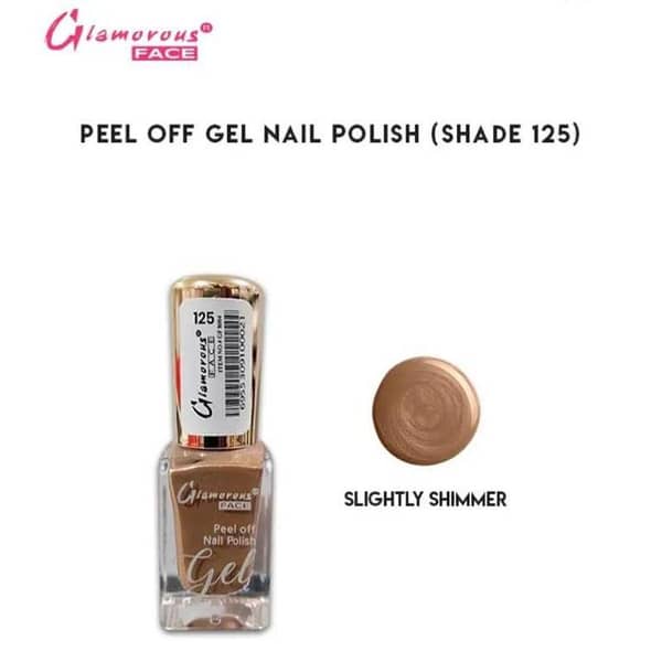 Glamorous Face Gel Peel Off Nail Polish in Shade 125 - Easy Removal and Stylish Finish