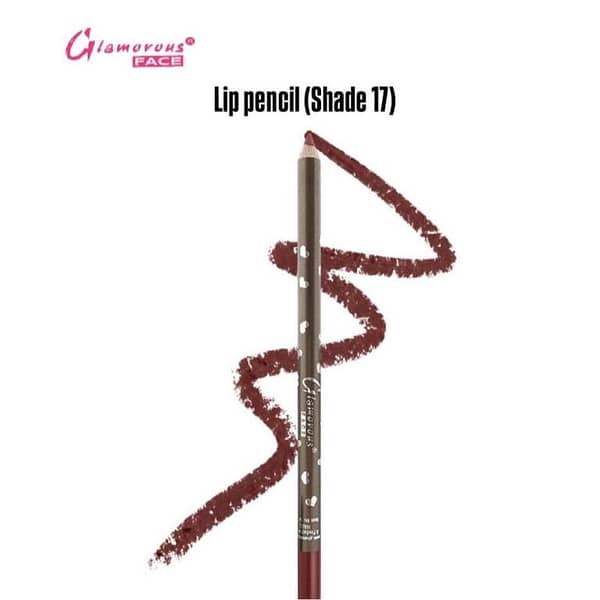 Glamorous Face Lip Pencil in Shade 17 for Precise Lip Definition and All-Day Color