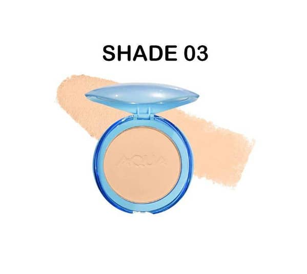 Aqua Color Line Two Way Cake Natural White Beauty Oil Control Spf 35 Powder Cake (Shade-03)