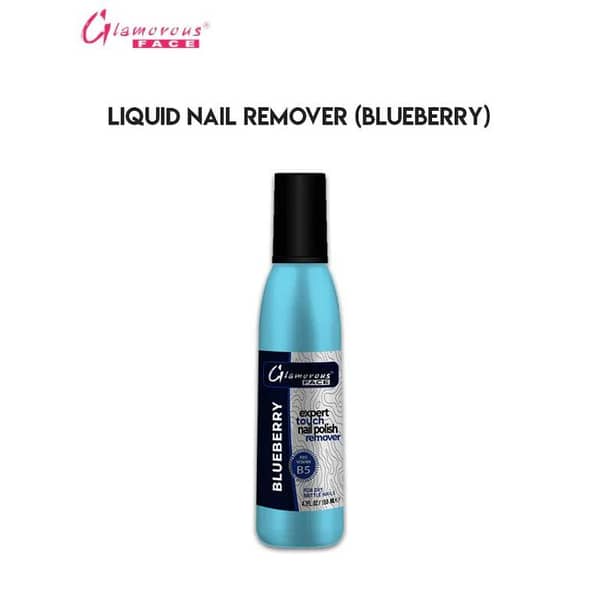 GLAMOROUS FACE Expert Touch Nail Polish Remover 150ml - Blueberry Scent