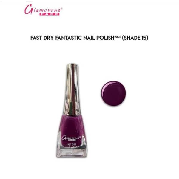 Glamorous Face Fast Dry Nail Polish in Shade 15 - Quick-Drying and High-Pigment Formula