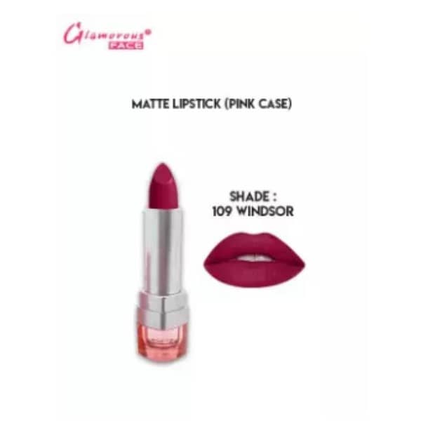Glamorous Windsor Matte Lipstick with Vitamin E and Aloe Vera, Shade 109