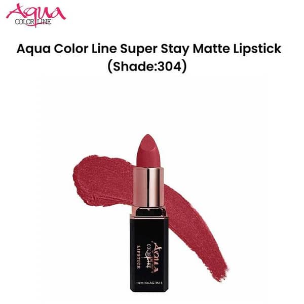 Aqua Color Line Super Stay Matte Lipstick (Shade:304)