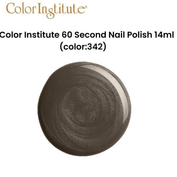 Color Institute Nail Polish 60 Second Drying Time, 14ml (Shade: 342)