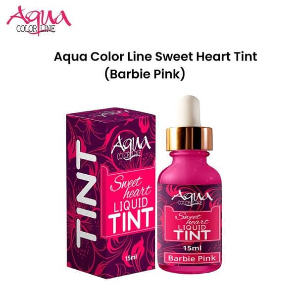 Aqua Color Line Sweet Heart Tint in Barbie Pink for Lips and Cheeks