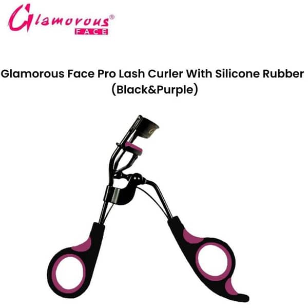 Glamorous Face Pro Silicone Rubber Lash Curler in Black and Purple