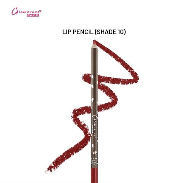 Glamorous Face Lip Pencil Shade 10 - Precision Lip Definer for Long-Lasting Color