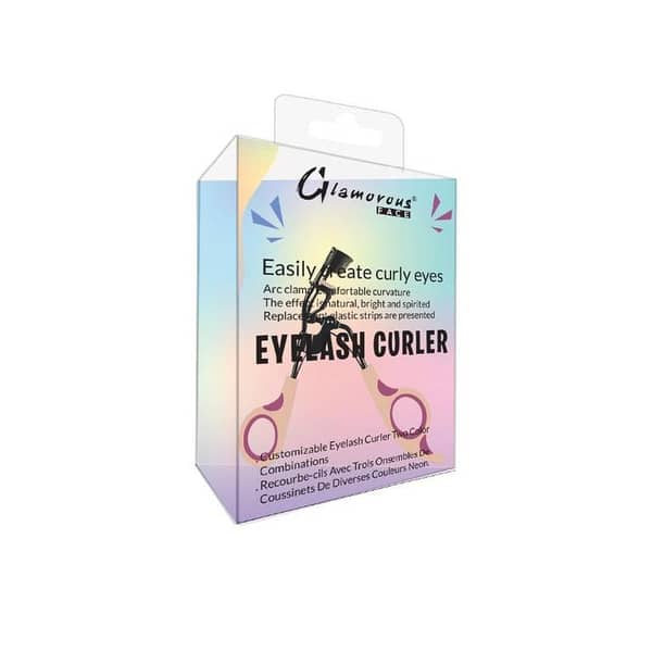 Glamorous Face Pro Lash Curler with Silicone Rubber in Purple and Pink