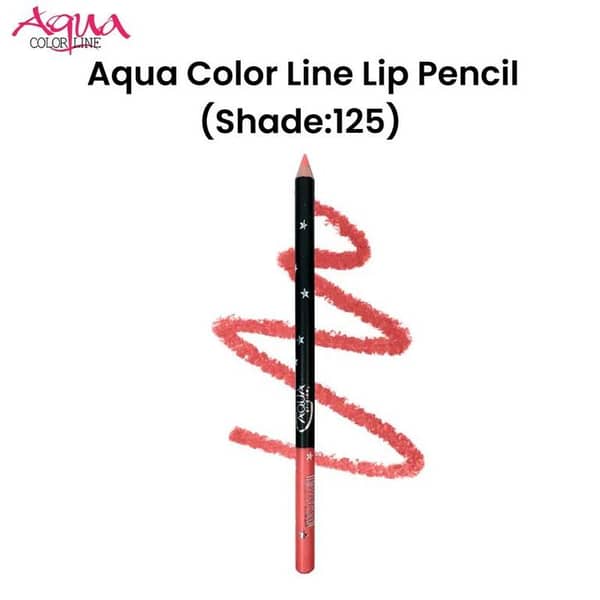 Aqua Color Line Lip Pencil (Shade:125)