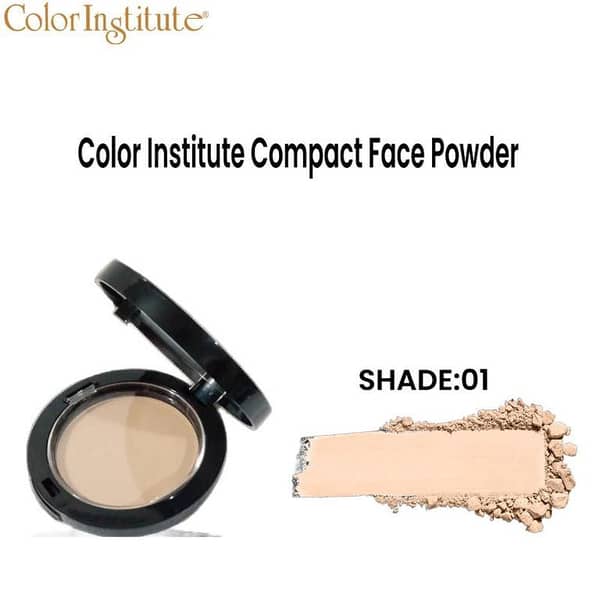 Color Institute Compact Face Powder in Shade 01 for Oil Control and Matte Finish