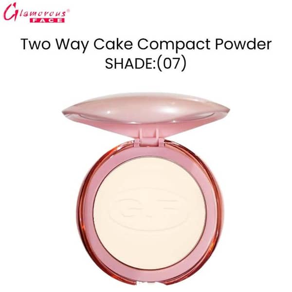 Glamorous Face Two Way Cake Compact Powder - Shade 07 for Versatile Use
