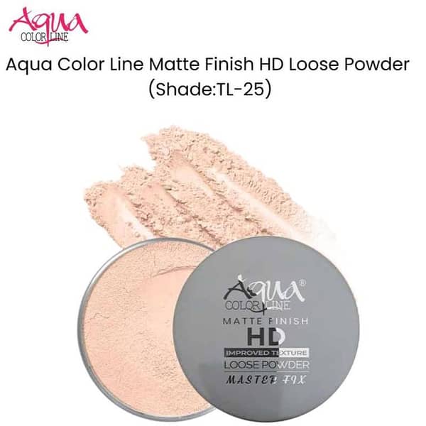 Aqua Color Line HD Loose Powder - Matte Finish (TL-25 Shade)