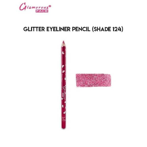 Glamorous Face Glitter Pencil for Lips & Eyes (Model 124) - Versatile Dual-Purpose Makeup Tool