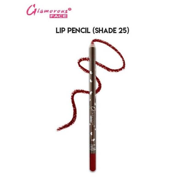 Glamorous Face Lip Pencil in Shade 25 for Defined and Long-Lasting Color