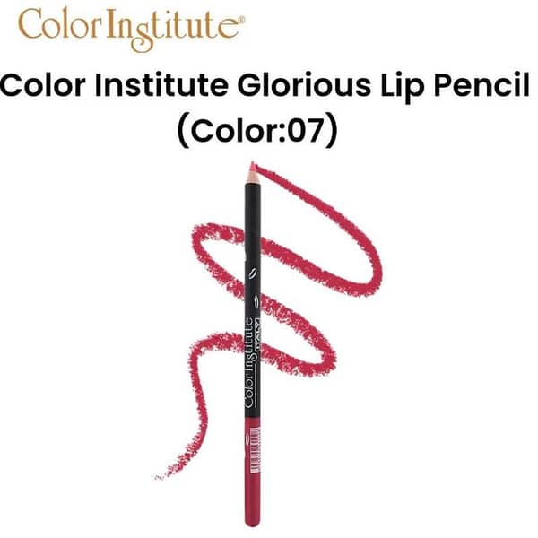 Color Institute Glorious Lip Pencil in Shade 07 for Precise Application and Long-lasting Wear