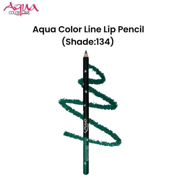 Aqua Color Line Lip Pencil (Shade:134)