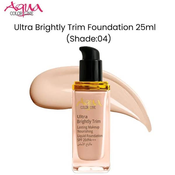 Aqua Color Line Ultra Brightly Trim Foundation 25ml - Shade 04