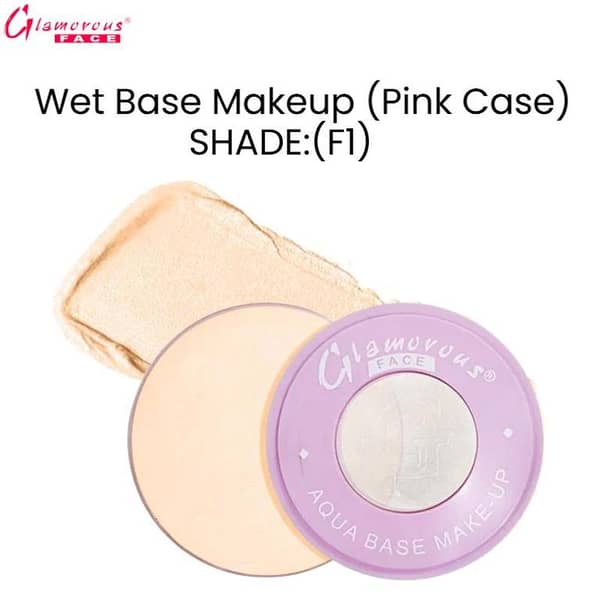Glamorous Face Wet Base Makeup in Pink Case - Shade F1