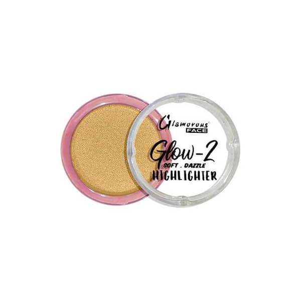 Glamorous Face Glow 2 Highlighter in Shiny Gold (07) - Soft Dazzling Finish for a Natural Radiance