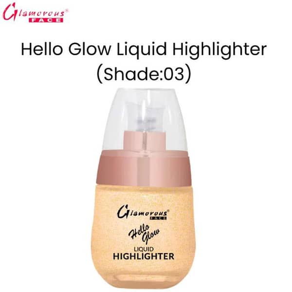 Glamorous Face Hello Glow Liquid Highlighter in Shade 03 for a Natural Radiance