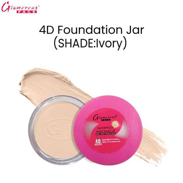 Glamorous Face 4D Foundation Jar in Ivory - Multi-Dimensional Coverage for a Flawless Finish